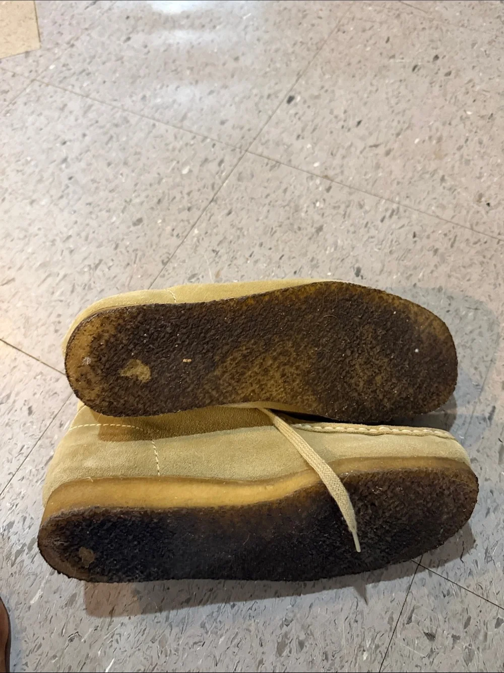 Clarks Men's Suede Chukka Boots in Mustard Yellow